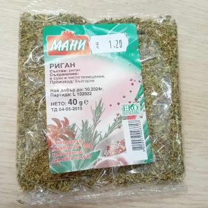Риган сушен Мани