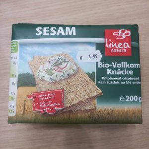 Био пълнозърнести сухари със сусам Linea Natura