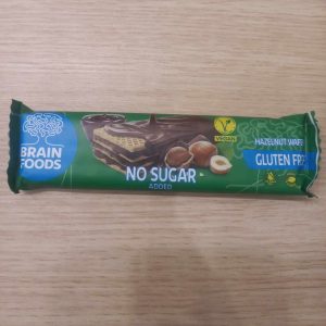 Безглутенова вафла лешник без захар Brain Foods