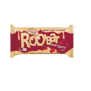 Био Бар с Вишни Покрит с Бяла Глазура, 30g, Roobar