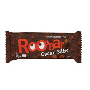Био Суров Бар с Какаови Зърна, 30g, Roobar