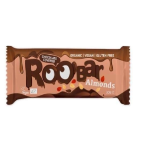 Био Бадемов бар, покрит с шоколад, 30g, Roobar