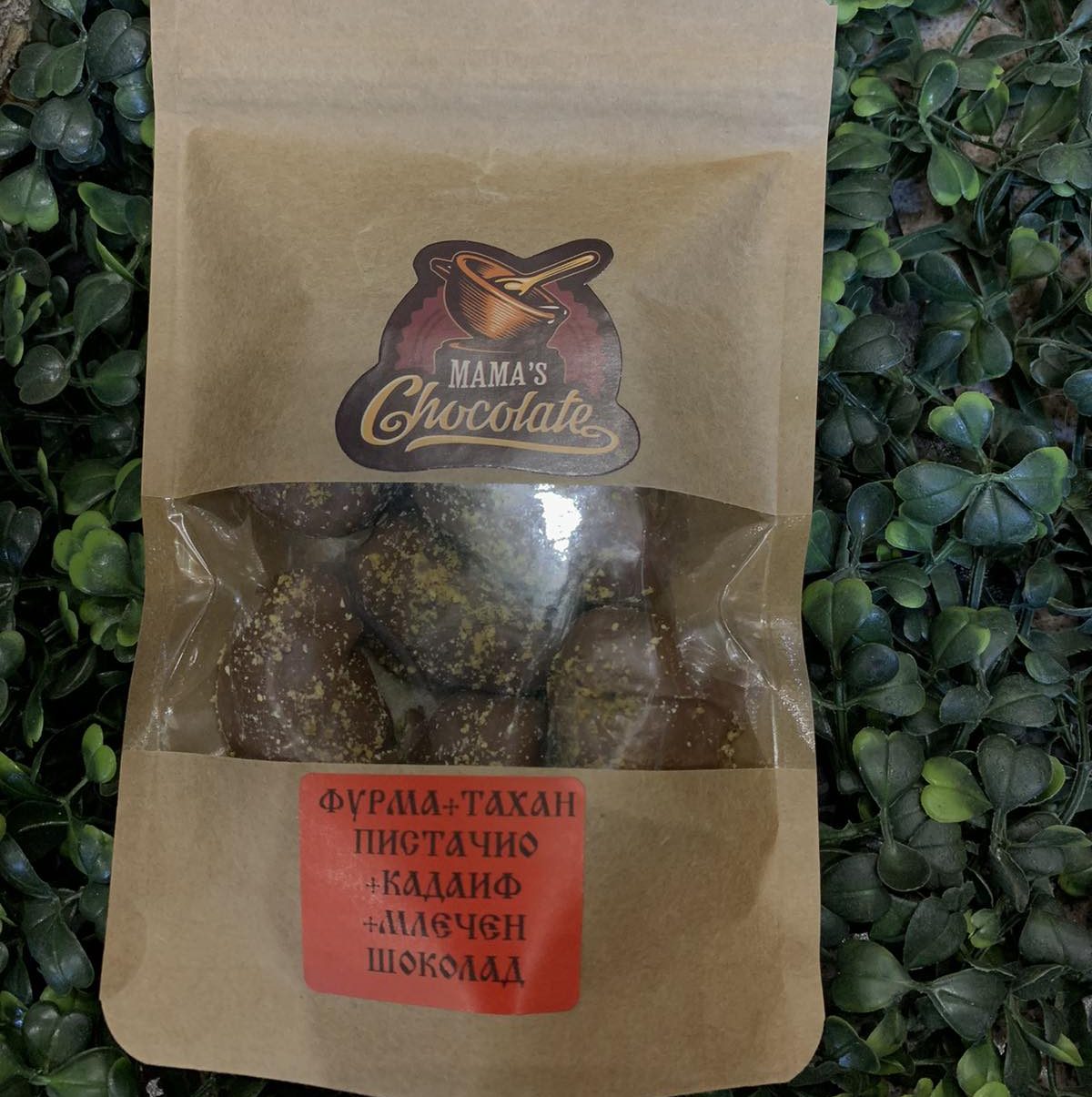Хрупкава млечна фурма с пистачо и кадаиф Mama's Chocolate