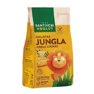 Детски бисквити Джунгла (без глутен, лактоза и яйца) - 100г - Noglut Santiveri