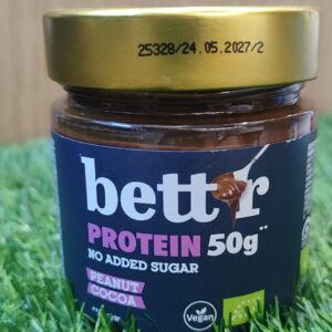 Био протеинов крем за мазане фъстък и какао Bett'r
