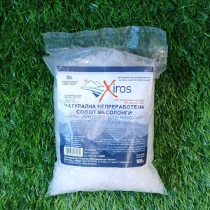 Натурална непреработена сол от Месолонги едра